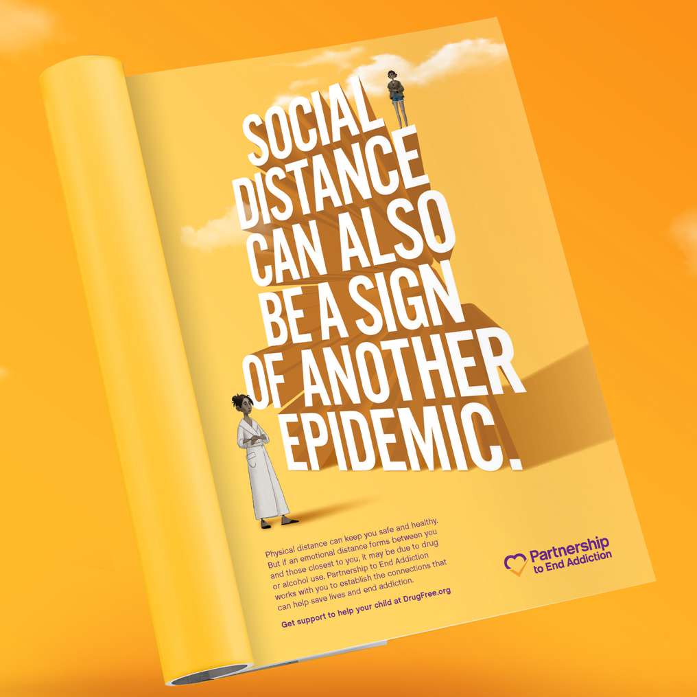 Social Distance Can Also Be a Sign of Another Epidemic: magazine ad placement